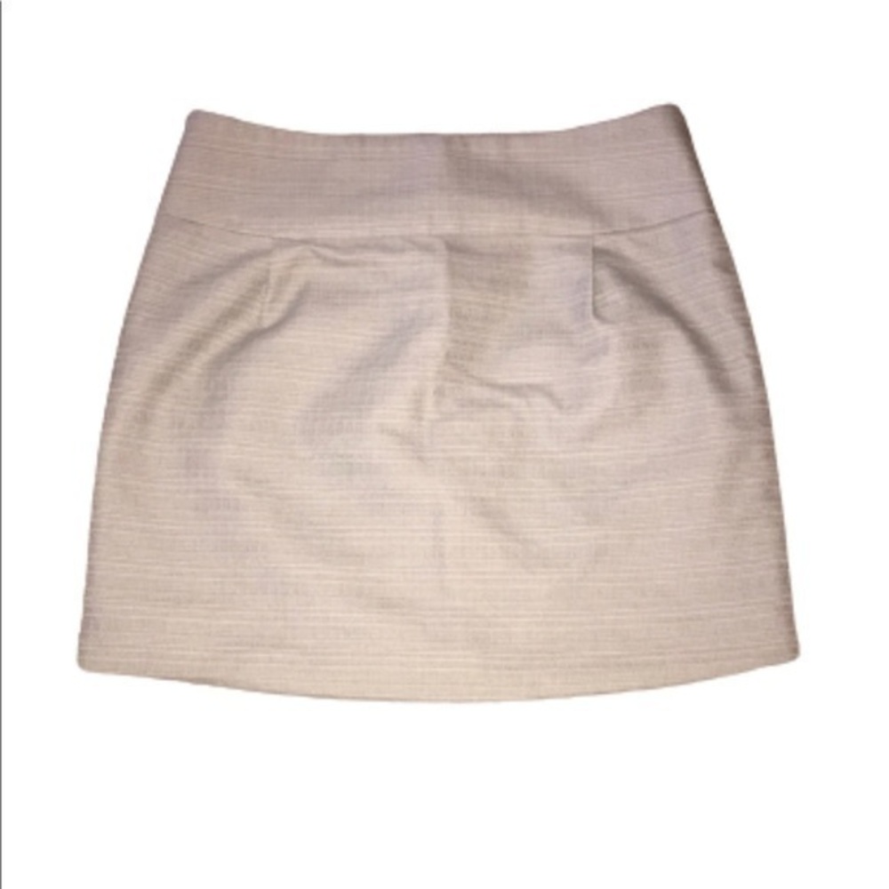 J. Crew taupe textured cotton mini skirt style #25807 size 2
